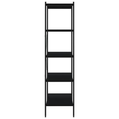 vidaXL Étagère à 5 niveaux noire 80x40x163 cm