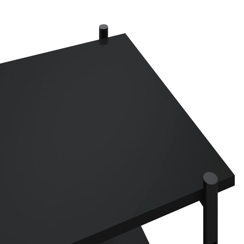 vidaXL Étagère à 5 niveaux noire 80x40x163 cm