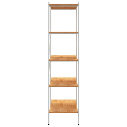 vidaXL Étagère à 5 niveaux blanc et aspect chêne 80x40x163 cm