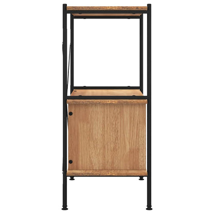 vidaXL Regal mit 3 Böden und Schrank 80x40x92 cm Stahl Holzwerkstoff