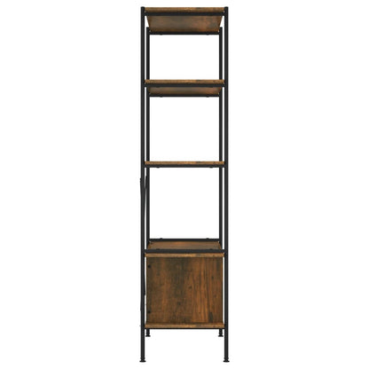 vidaXL Regal mit 5 Böden und Schrank 80x40x163 cm Stahl Holzwerkstoff