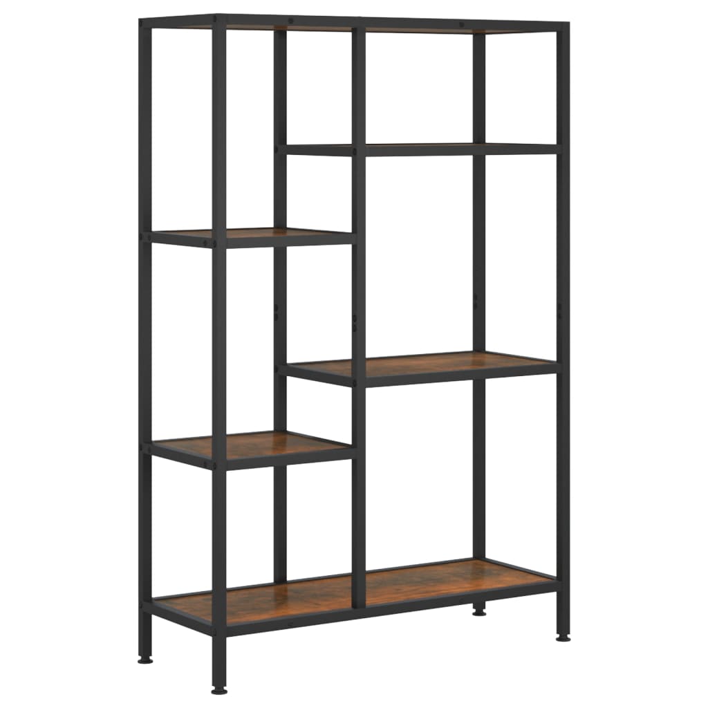 vidaXL Bibliothèque 80x30x120 cm en acier et bois d'ingénierie