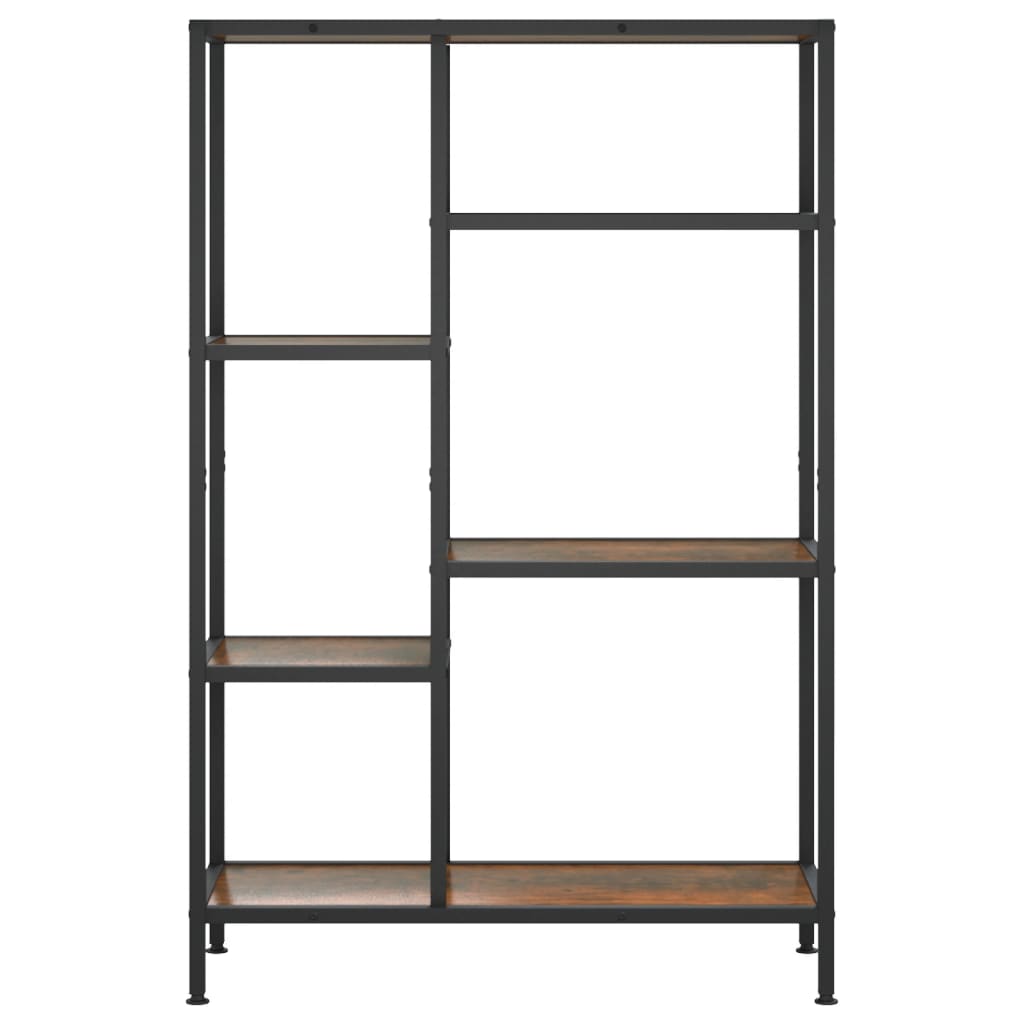 vidaXL Bibliothèque 80x30x120 cm en acier et bois d'ingénierie