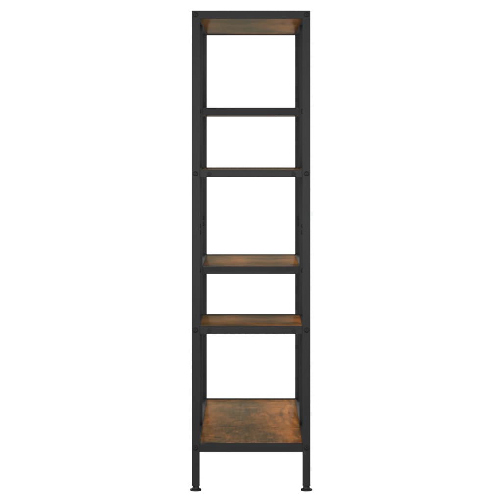 vidaXL Bibliothèque 80x30x120 cm en acier et bois d'ingénierie