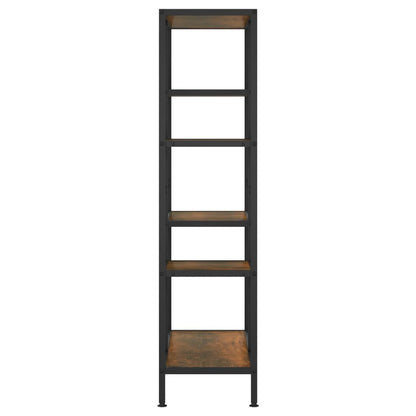 vidaXL Bibliothèque 80x30x120 cm en acier et bois d'ingénierie