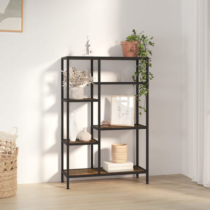 vidaXL Bibliothèque 80x30x120 cm en acier et bois d'ingénierie