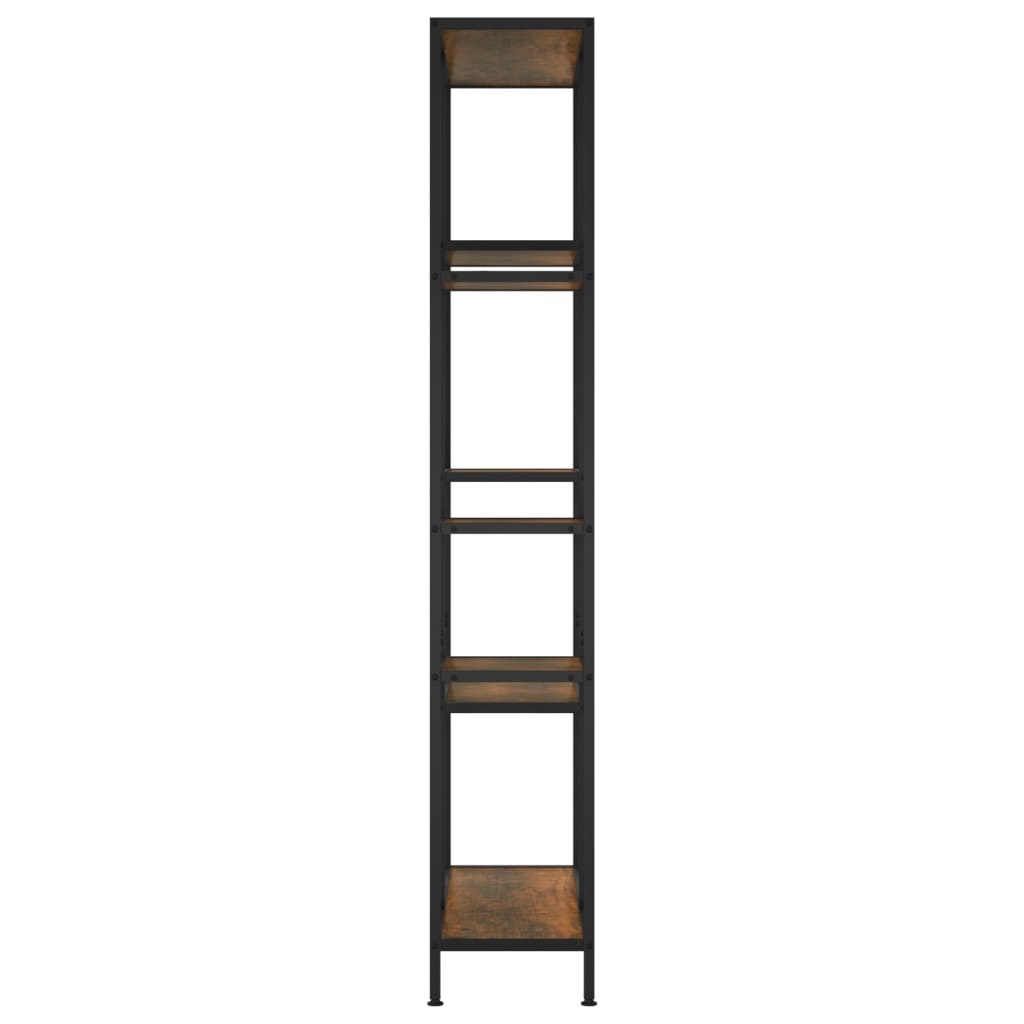 vidaXL Bücherregal 80x30x180 cm Stahl und Holzwerkstoff