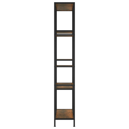 vidaXL Bücherregal 80x30x180 cm Stahl und Holzwerkstoff