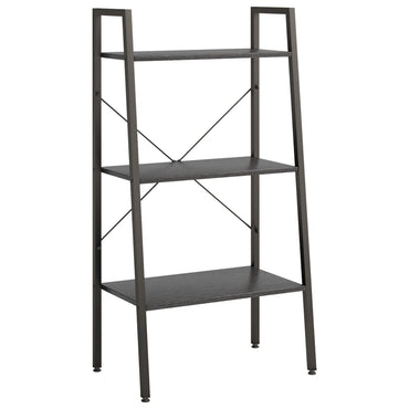 vidaXL Standregal mit 3 Böden Schwarz 56x35x108 cm