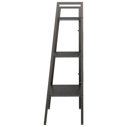 vidaXL Standregal mit 3 Böden Schwarz 56x35x108 cm
