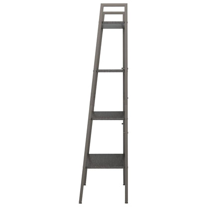 vidaXL Standregal mit 4 Böden Schwarz 56x35x140 cm