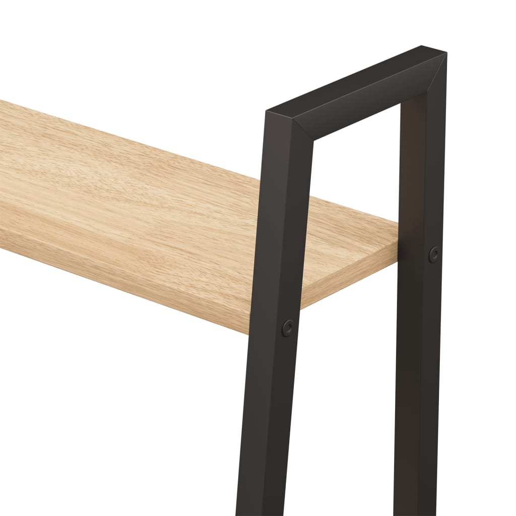 vidaXL Standregal 5 Böden Hellbraun und Schwarz 56x35x174 cm