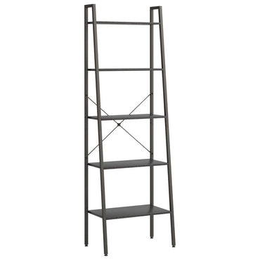vidaXL Standregal mit 5 Böden Schwarz 56x35x174 cm