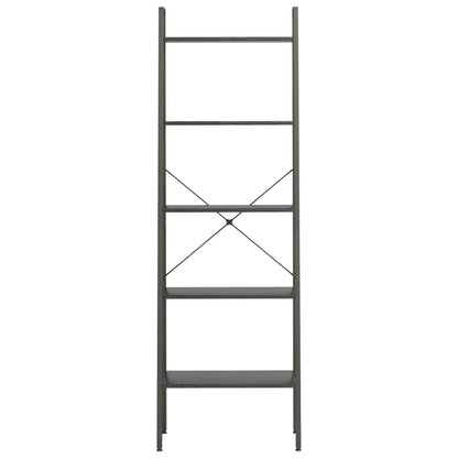vidaXL Standregal mit 5 Böden Schwarz 56x35x174 cm