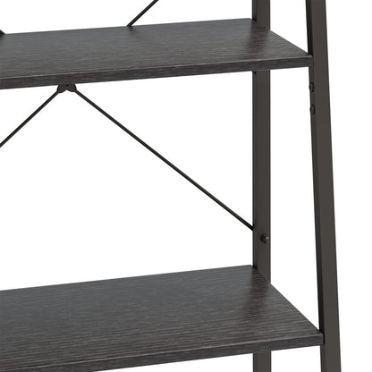 vidaXL Standregal mit 5 Böden Schwarz 56x35x174 cm
