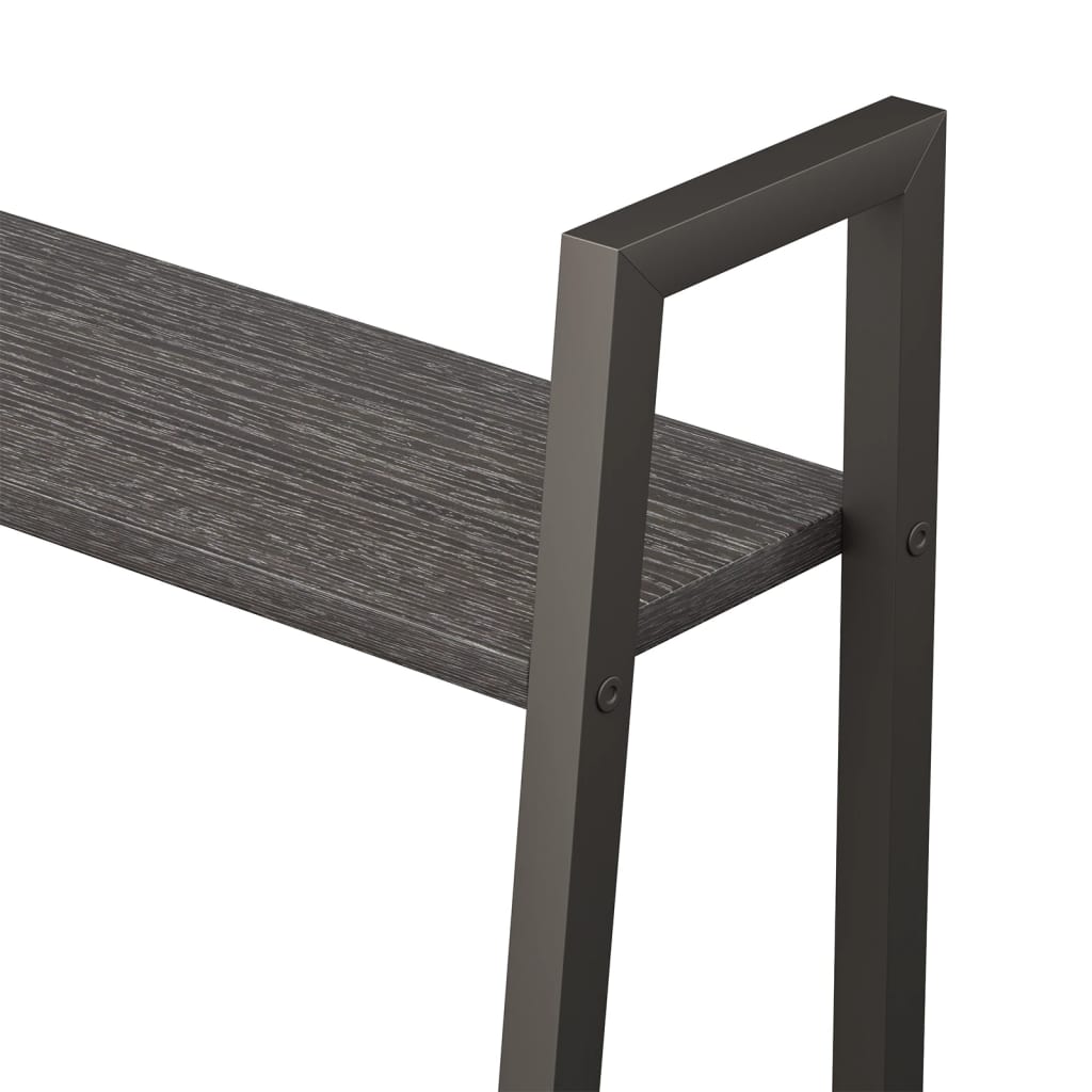 vidaXL Standregal mit 5 Böden Schwarz 56x35x174 cm