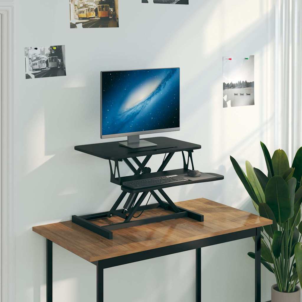 vidaXL Arbeitsstation Verstellbar 60x40x(13-41,5) cm Stahl