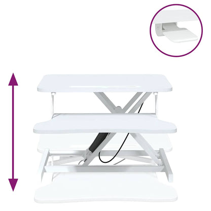 vidaXL Poste de travail réglable 60x40x(13-41,5) cm Acier