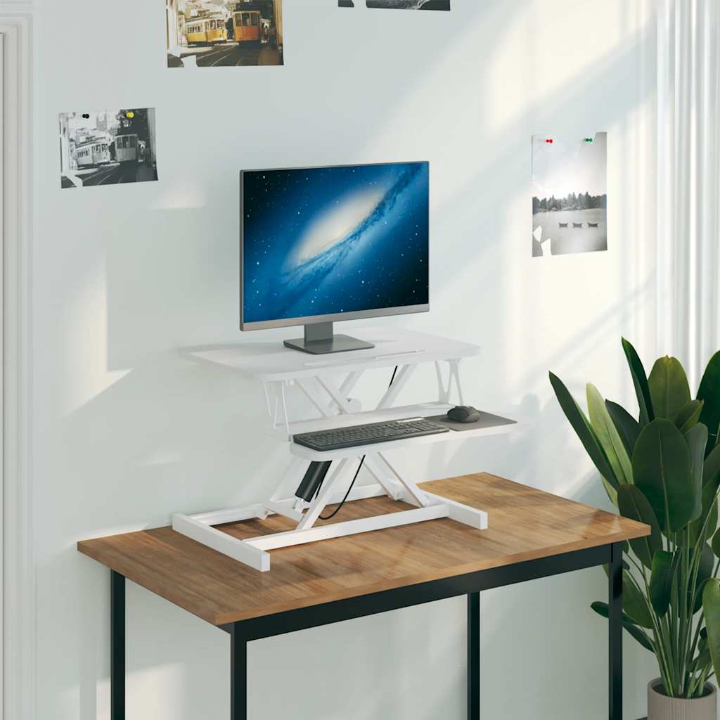 vidaXL Poste de travail réglable 60x40x(13-41,5) cm Acier