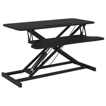 vidaXL Poste de travail réglable 90x40x(13-50) cm Acier Bois d'ingénierie