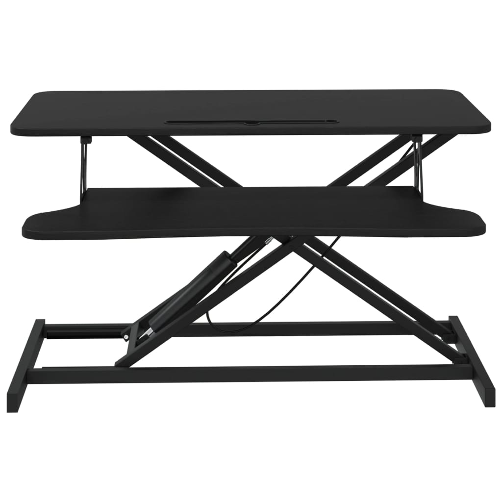 vidaXL Poste de travail réglable 90x40x(13-50) cm Acier Bois d'ingénierie
