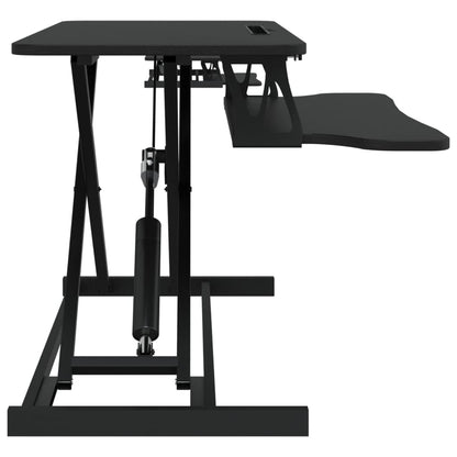 vidaXL Poste de travail réglable 90x40x(13-50) cm Acier Bois d'ingénierie