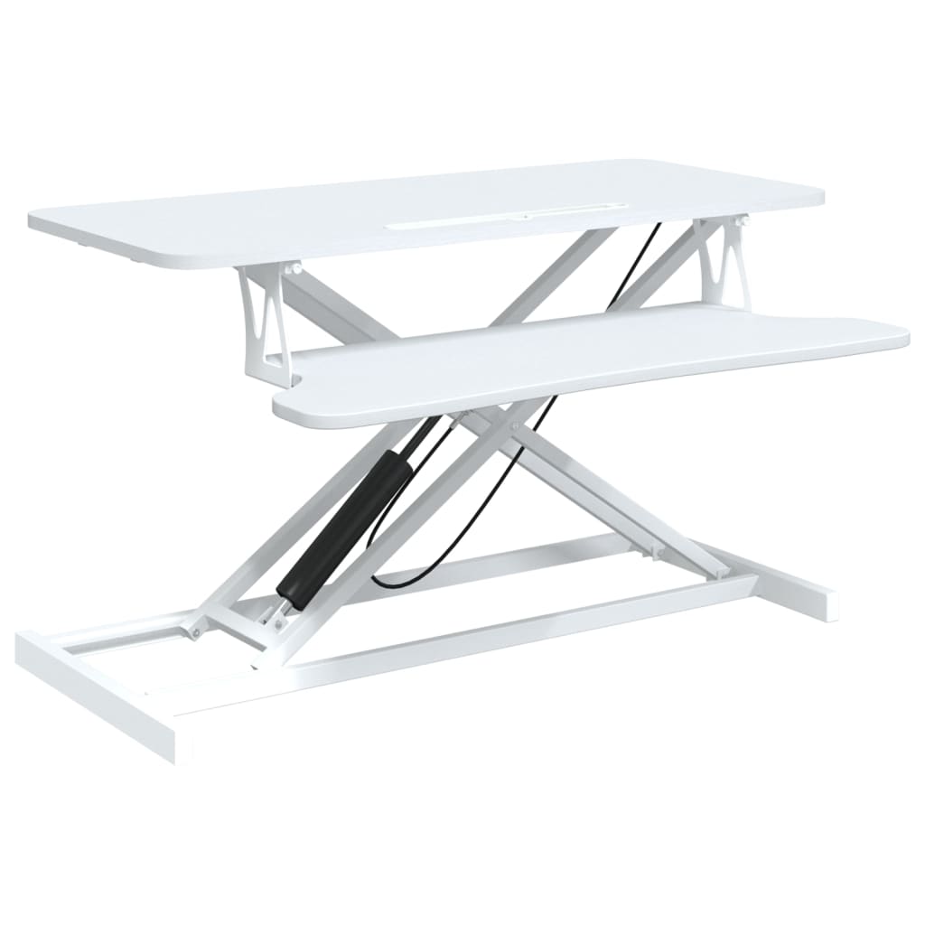 vidaXL Poste de travail réglable 90x40x(13-50) cm Acier Bois d'ingénierie