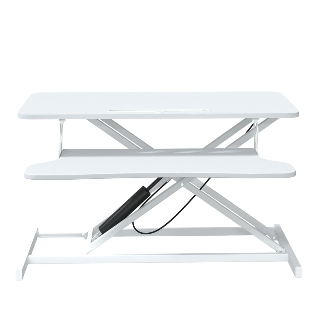 vidaXL Poste de travail réglable 90x40x(13-50) cm Acier Bois d'ingénierie