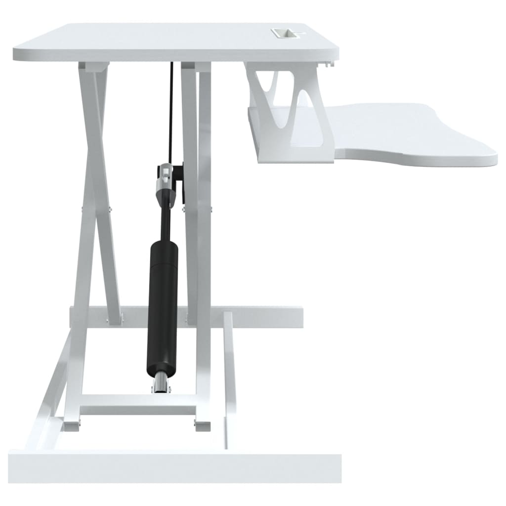 vidaXL Poste de travail réglable 90x40x(13-50) cm Acier Bois d'ingénierie