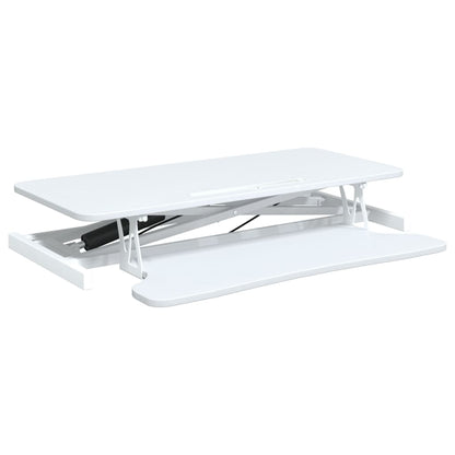 vidaXL Poste de travail réglable 90x40x(13-50) cm Acier Bois d'ingénierie