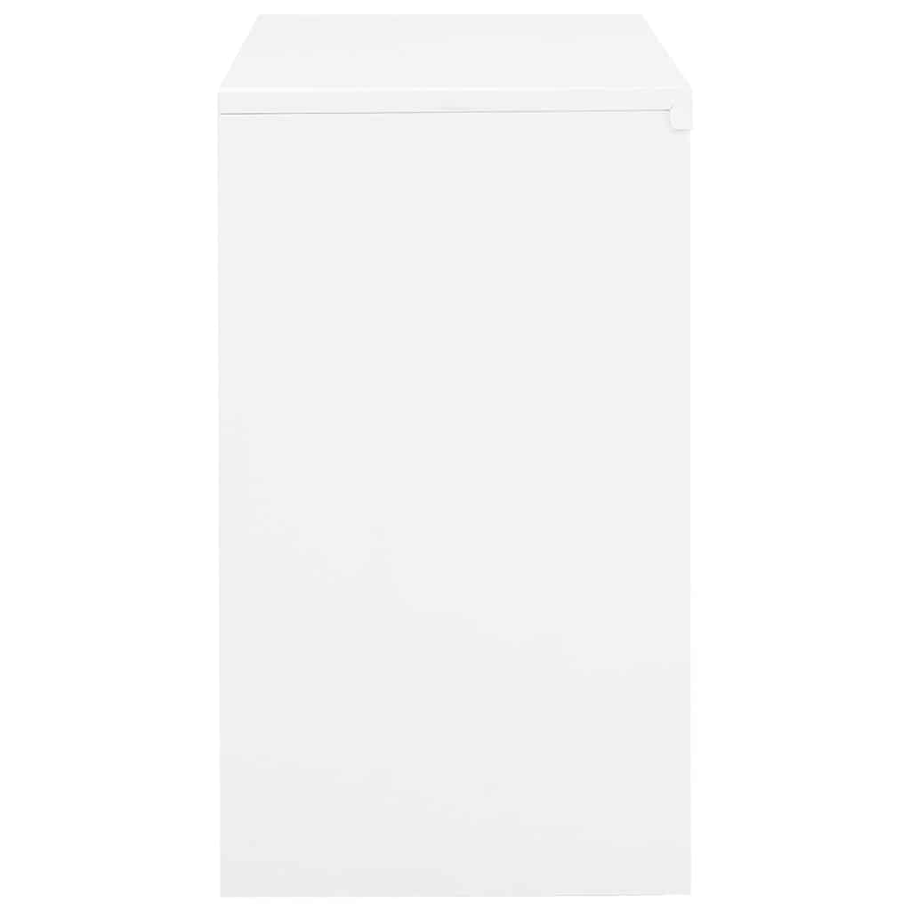 vidaXL Armoire de bureau Blanc 90x40x70 cm Acier