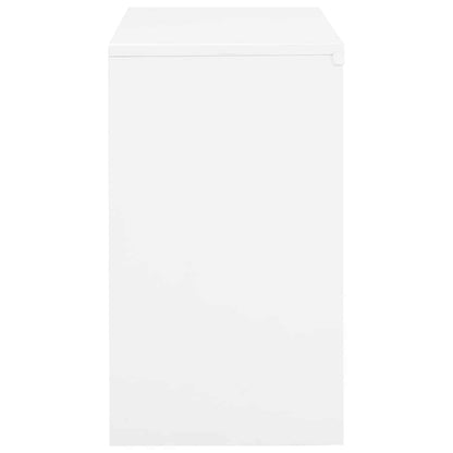 vidaXL Armoire de bureau Blanc 90x40x70 cm Acier