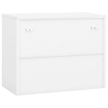 vidaXL Armoire de bureau Blanc 90x40x70 cm Acier