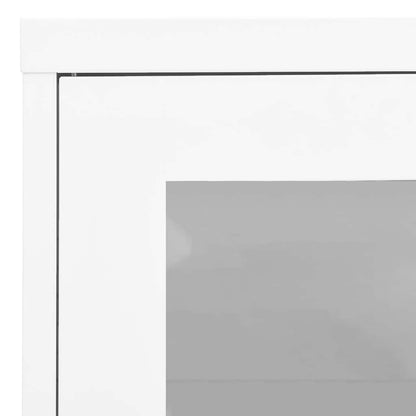 vidaXL Armoire de bureau Blanc 90x40x70 cm Acier
