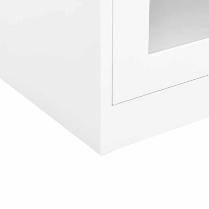 vidaXL Armoire de bureau Blanc 90x40x70 cm Acier