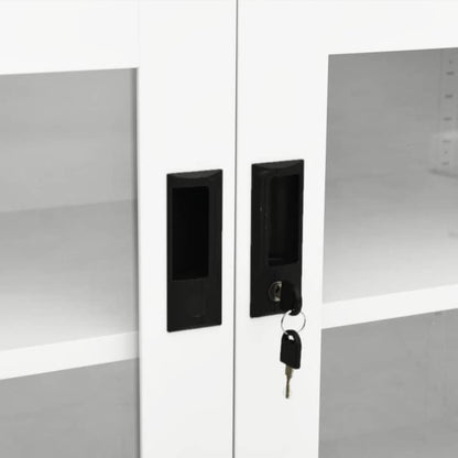 vidaXL Armoire de bureau Blanc 90x40x70 cm Acier