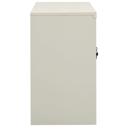 vidaXL Armoire de bureau gris clair 90x40x70 cm Acier