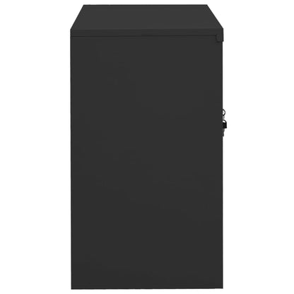 vidaXL Armoire de bureau anthracite 90x40x70 cm acier