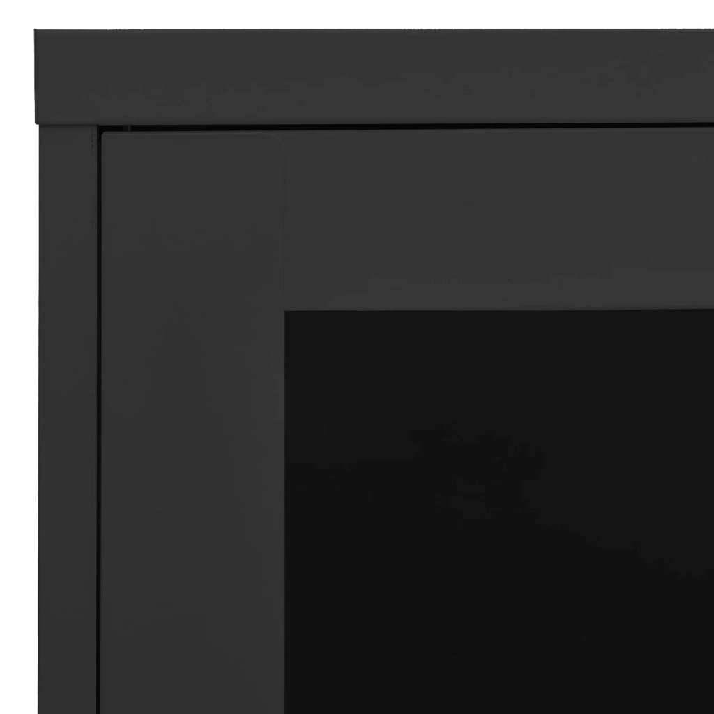 vidaXL Armoire de bureau anthracite 90x40x70 cm acier
