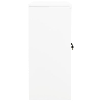 vidaXL Armoire de bureau blanche 90x40x90 cm acier