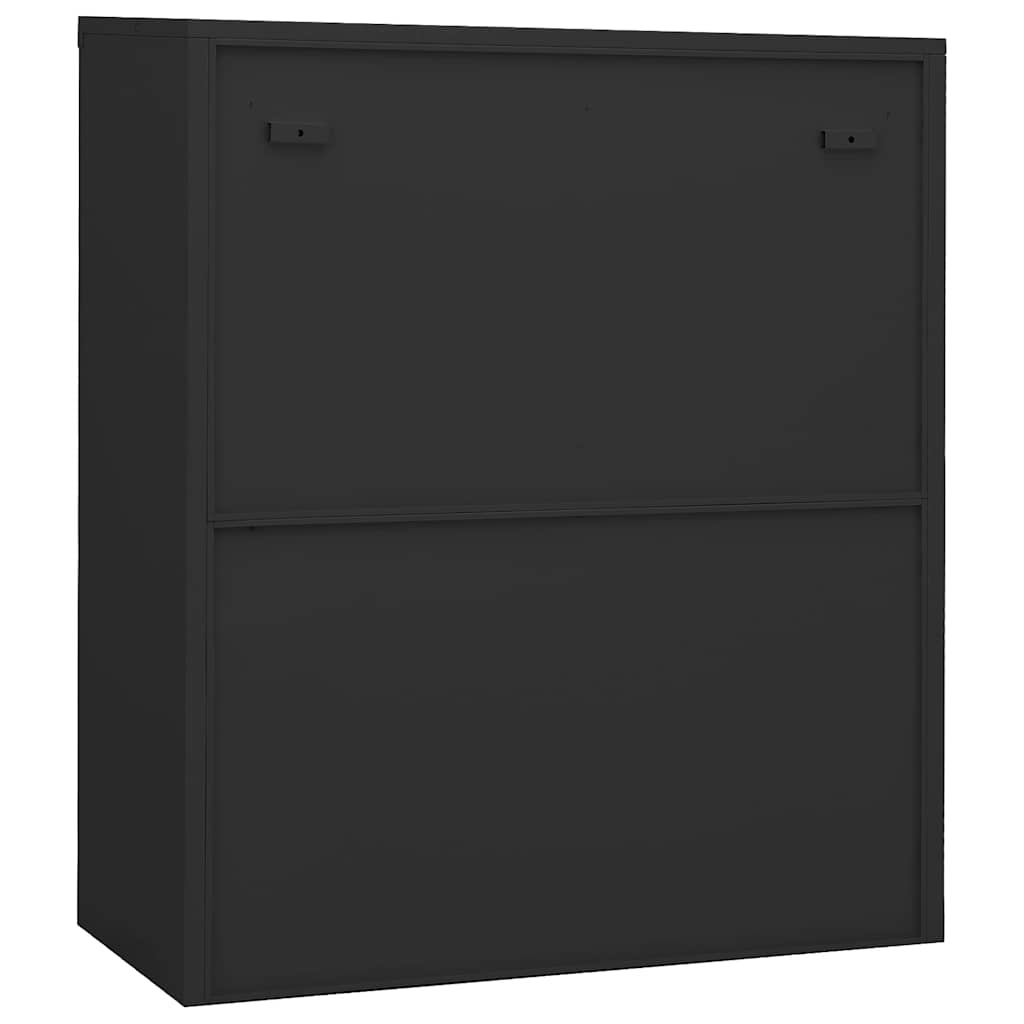 vidaXL Büroschrank Anthrazit 90x40x105 cm Stahl