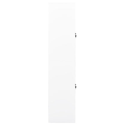vidaXL Büroschrank Weiß 90x40x180 cm Stahl