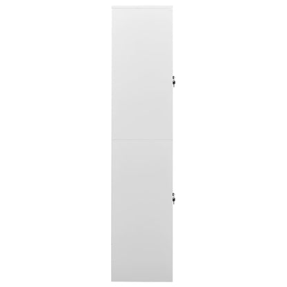 vidaXL Büroschrank Hellgrau 90x40x180 cm Stahl