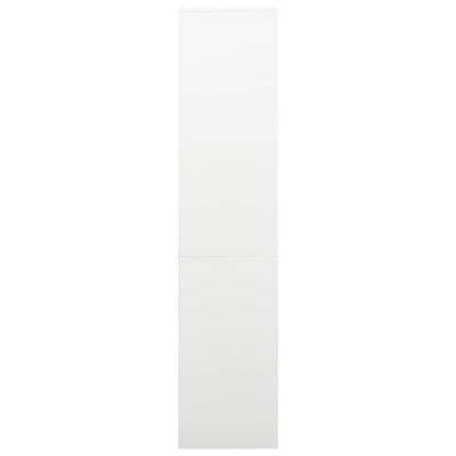 vidaXL Büroschrank Weiß 90x40x180 cm Stahl