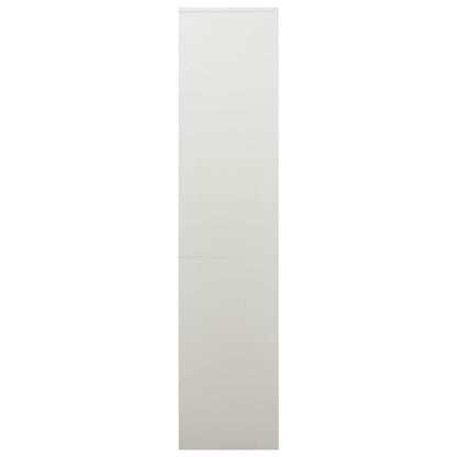 vidaXL Armoire de bureau gris clair 90x40x180 cm acier
