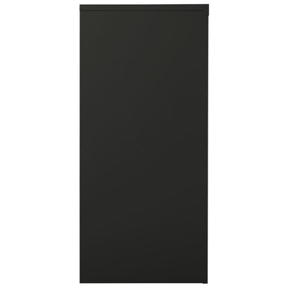 vidaXL Schrank mit Schiebetür Anthrazit 90x40x90 cm Stahl