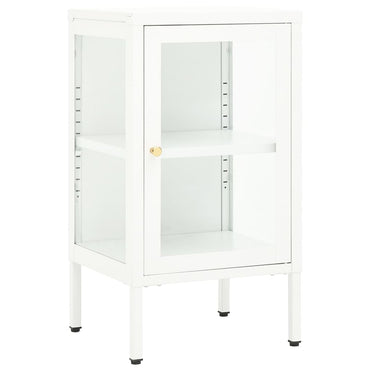 vidaXL Buffet 38x35x70 cm Métal et Verre