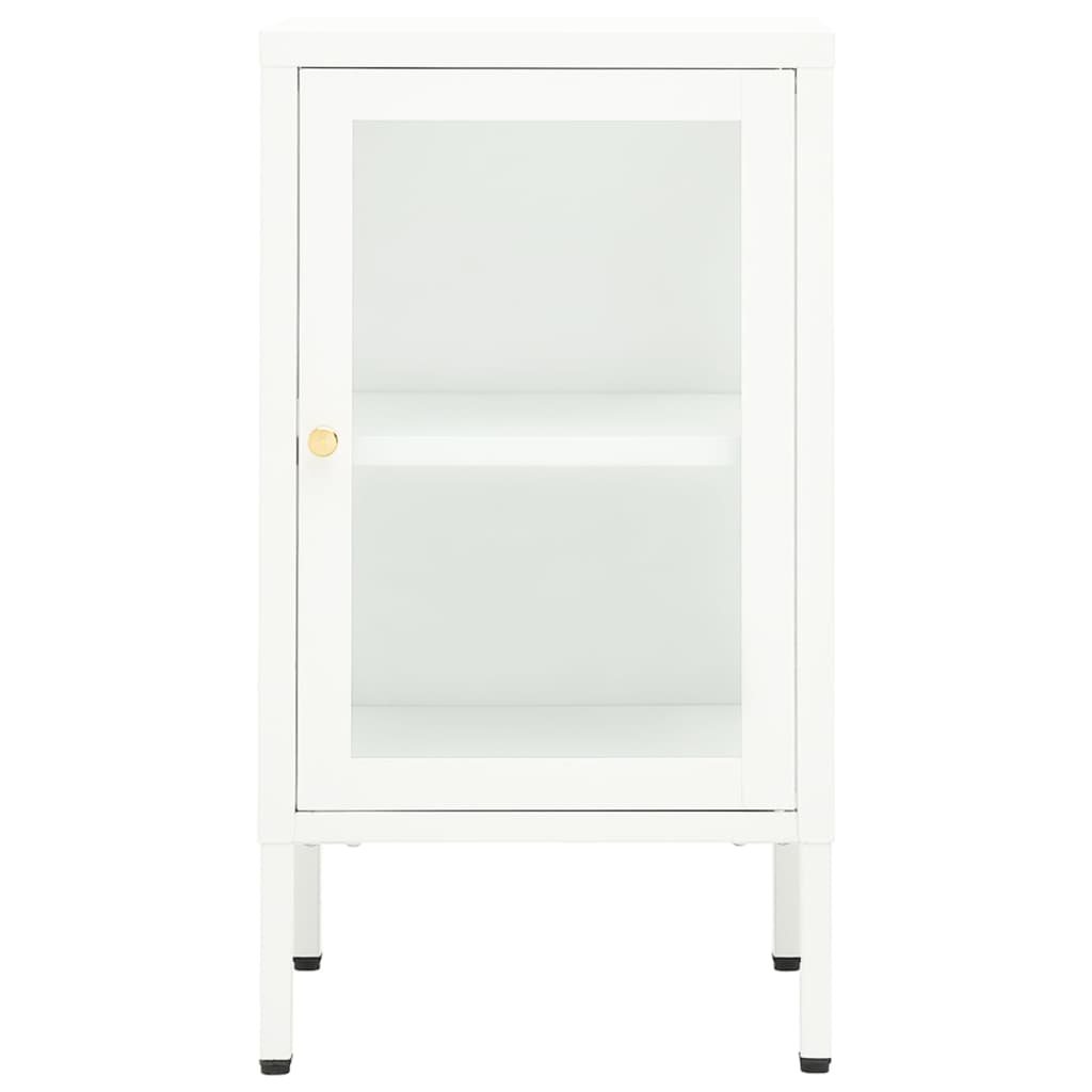 vidaXL Buffet 38x35x70 cm Métal et Verre