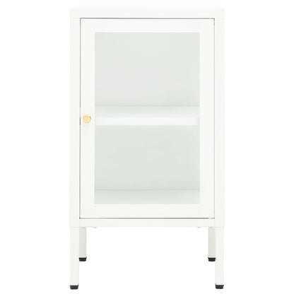 vidaXL Buffet 38x35x70 cm Métal et Verre
