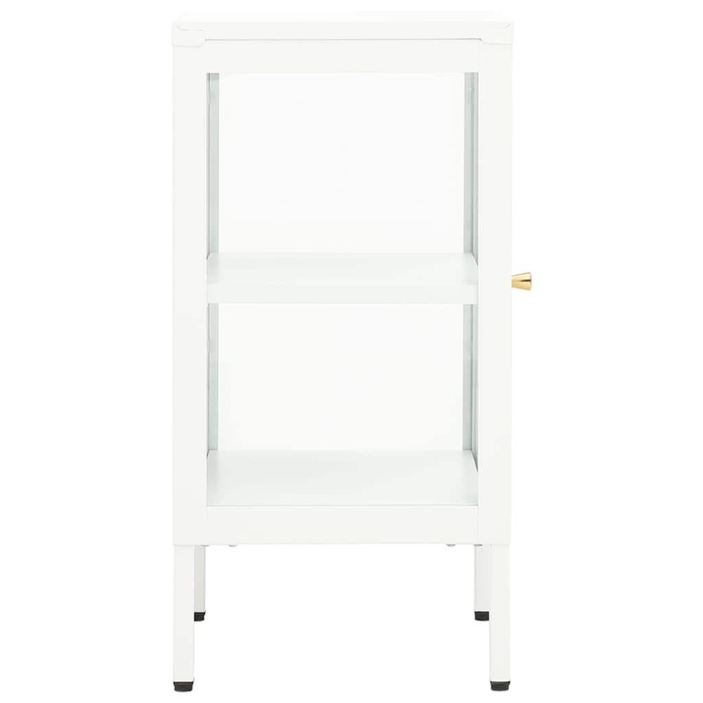 vidaXL Buffet 38x35x70 cm Métal et Verre